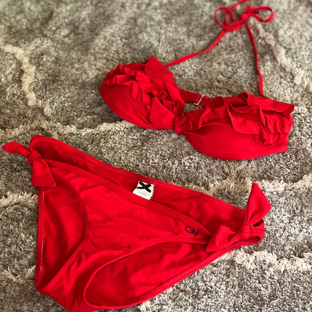 Bright Red Gilly Hicks Bikini
